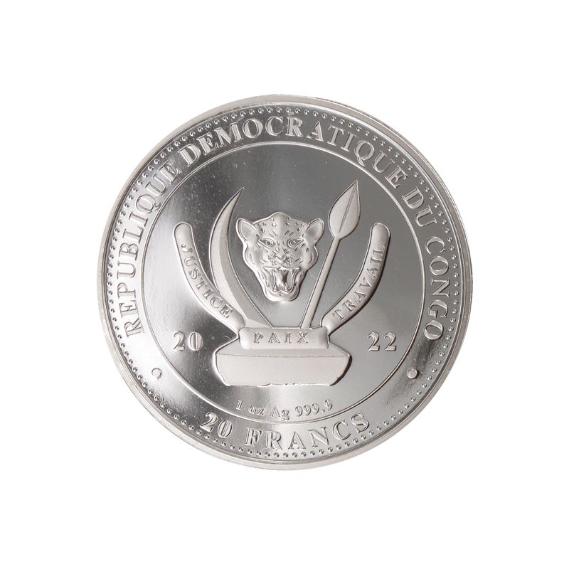 Congo Worlds Wildlife Bear 2022 , Silber