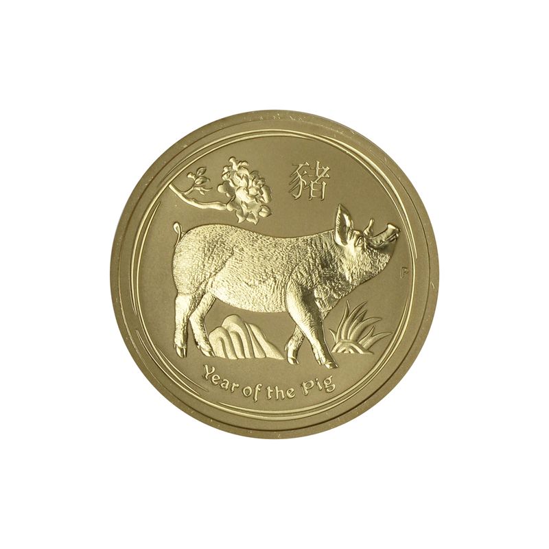 Australien 50 $ Lunar II Schwein, 1/2 Unze 2019