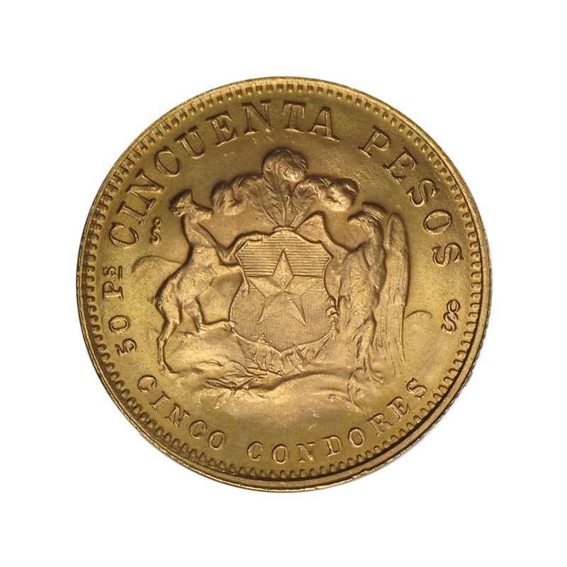 Chile 50 Pesos Freiheitskopf 1969