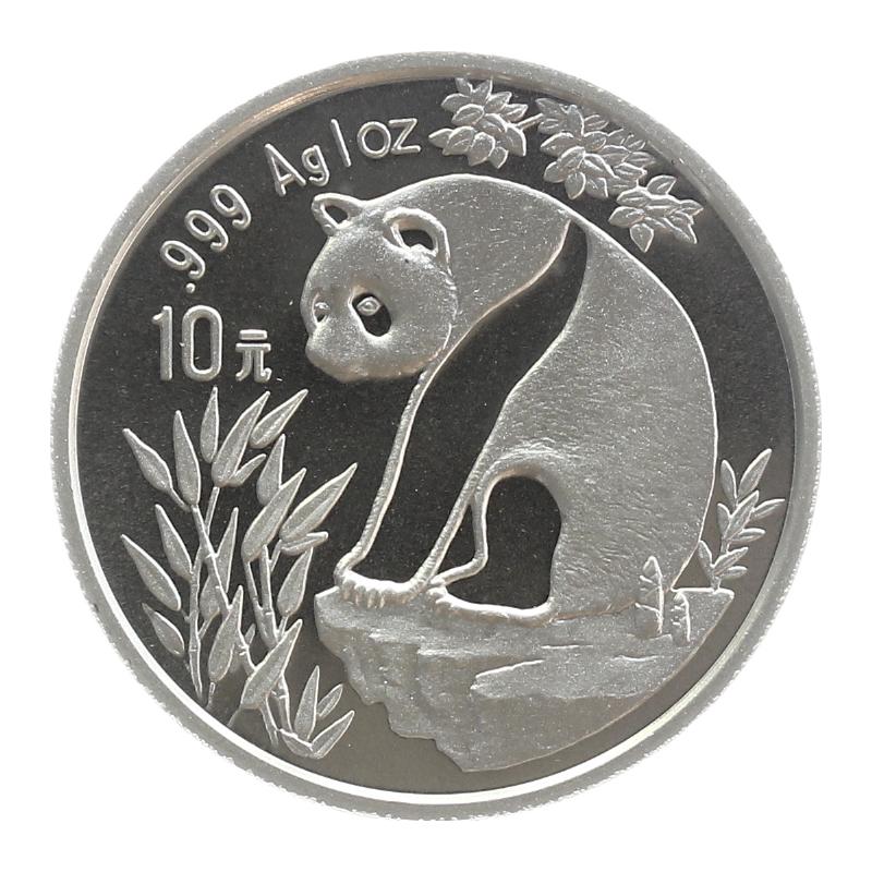 China 10 Yu Panda  1993 (Typ 1), 1 oz  Silber