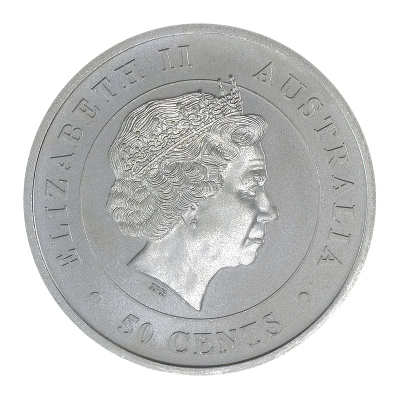 Australien 1/2$ Great White Shark  2014, 1/2 oz  Silber