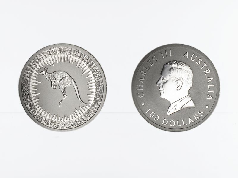 Australien 100 $ Platin  Känguru, 1 Unze  2025