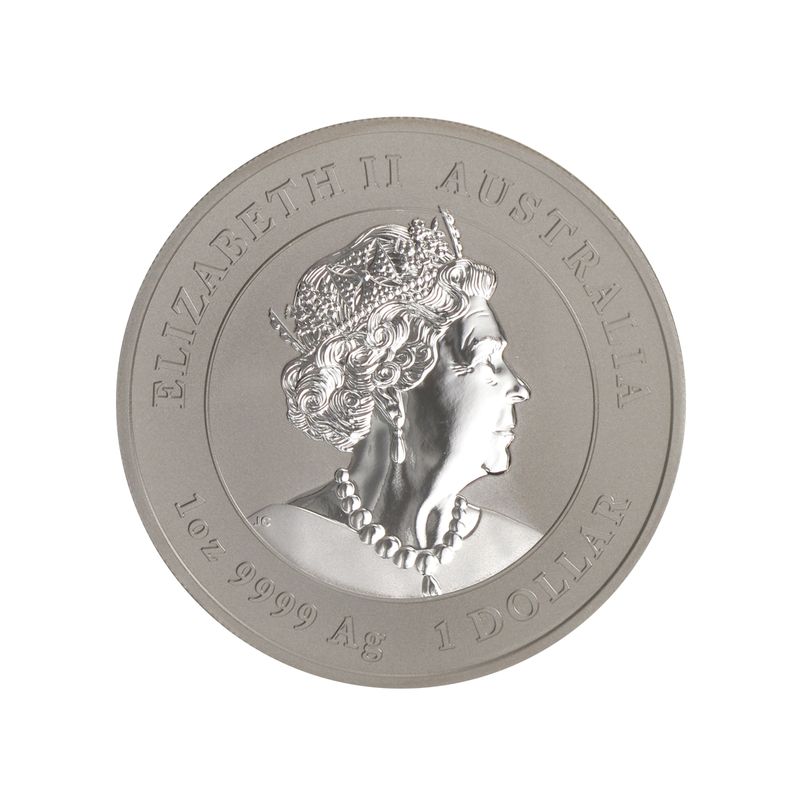 Australien 1$ Hase Lunar III 2023, 1 oz  Silber