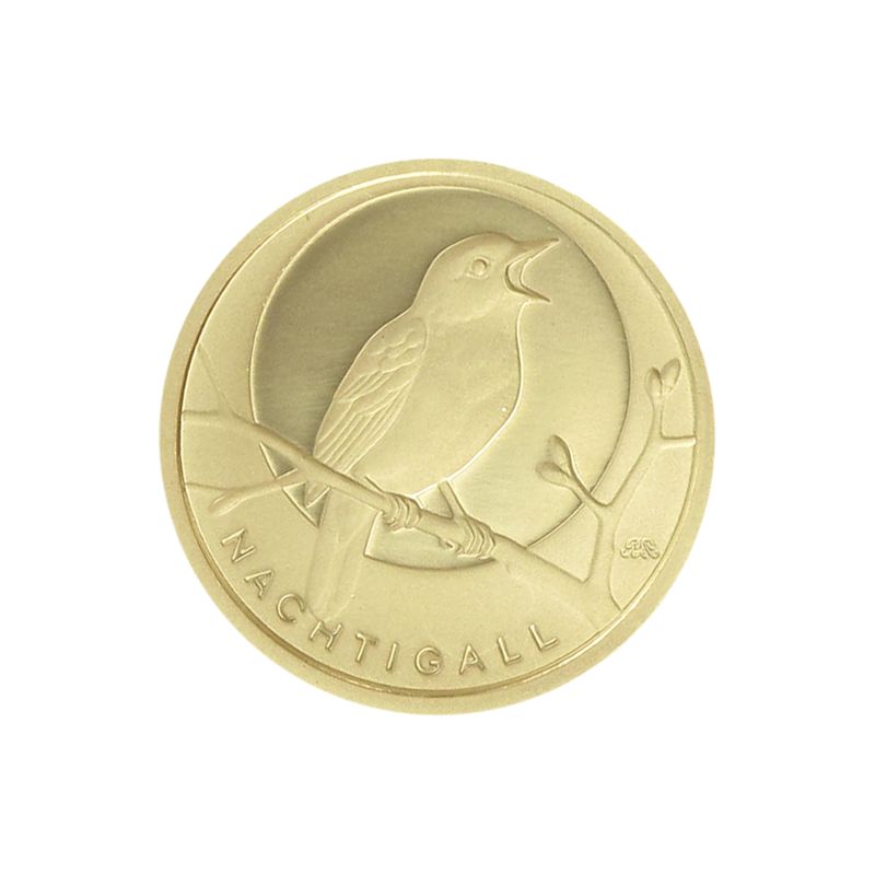 BRD 20 Euro Gold, 2016 F,  Heimische Vögel Nachtigall