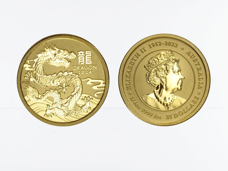 Australien 25$ Lunar III  Drache, 1/4 Unze  2024