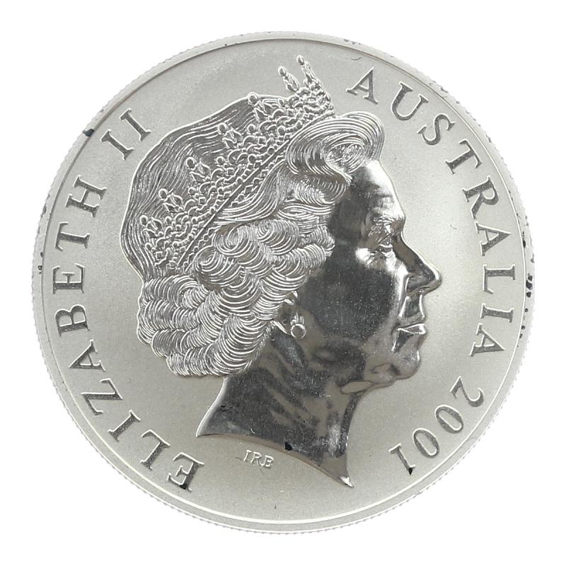 Australien 1$ Känguru 2001, 1 oz  Silber
