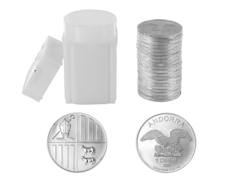 Andorra 1 D. Eagle, Tube (20) x 1 Unze, versch. Jahrgänge