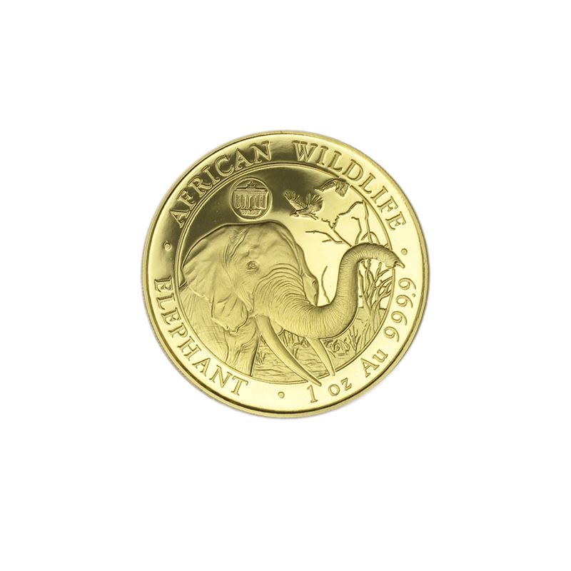 Somalia 1000 Sh. Elefant 2018,  Privy Mark Brandenburger Tor