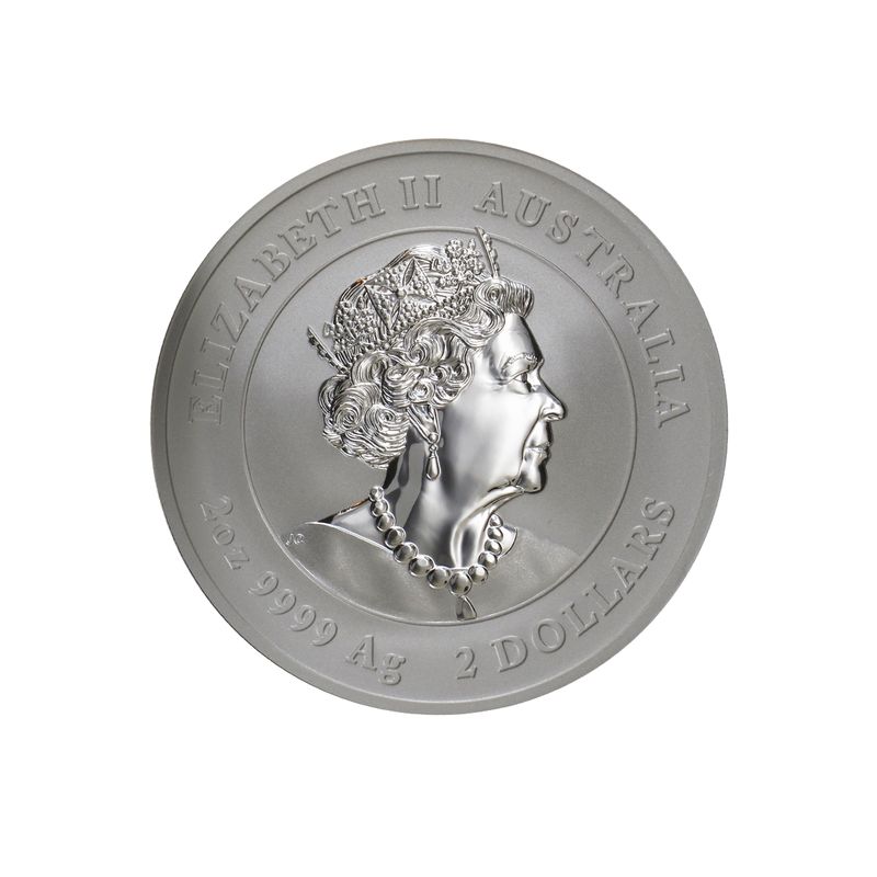 Australien 2$ Maus Lunar III  2020, 2 oz  Silber