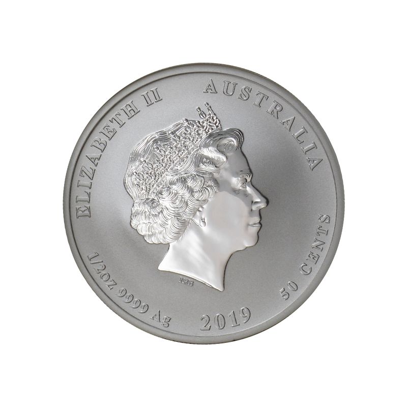 Australien 1/2$ Schwein Lunar II  2019, 1/2 oz  Silber