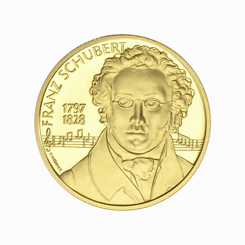 Österreich 500 Sh. Gold, 1997, Franz Schubert