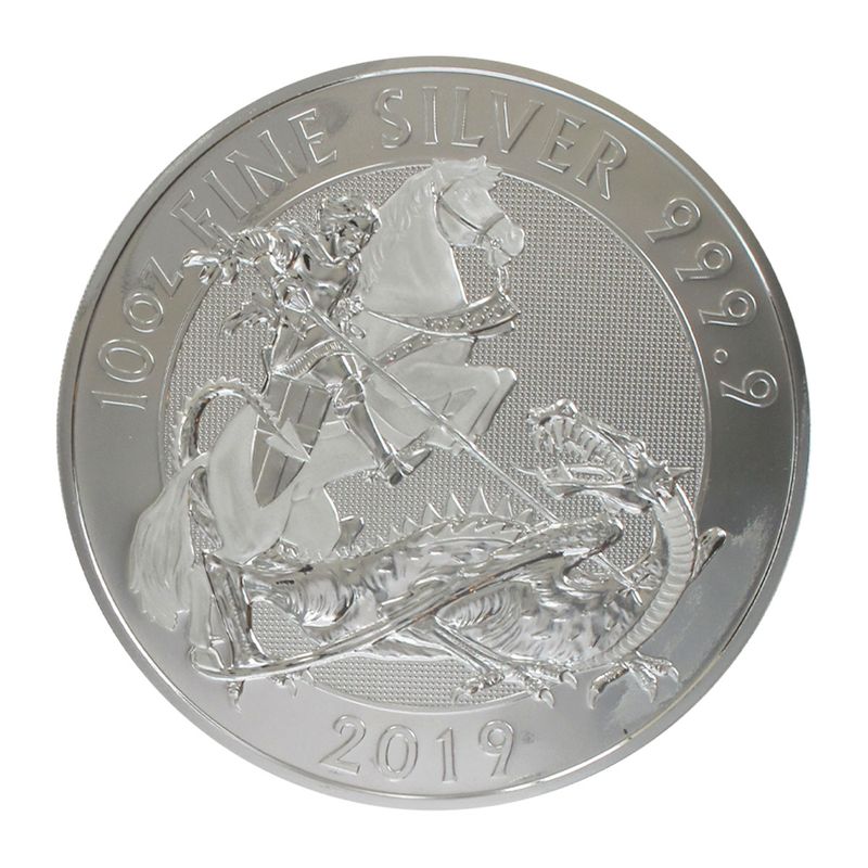 GB 10 Pfd. Silber Valiant St. Georg Drachentöter 2019, 10 oz