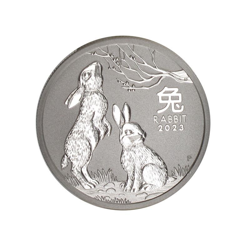 Australien 1/2$ Hase Lunar III  2023, 1/2 oz  Silber