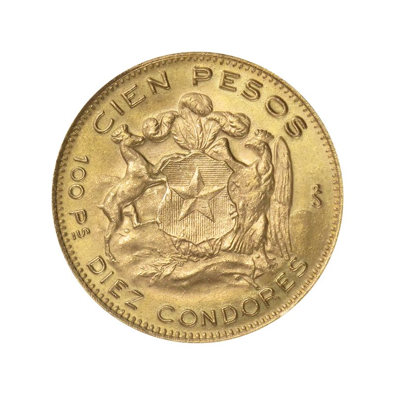 Chile 100 Pesos Freiheitskopf 1972