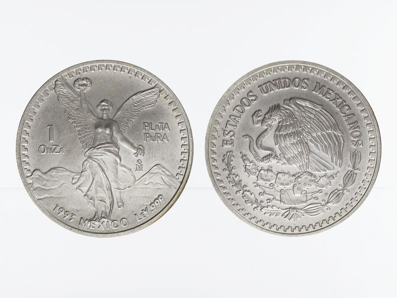 Mexiko Libertad, 1993, 1 OnZa Silber