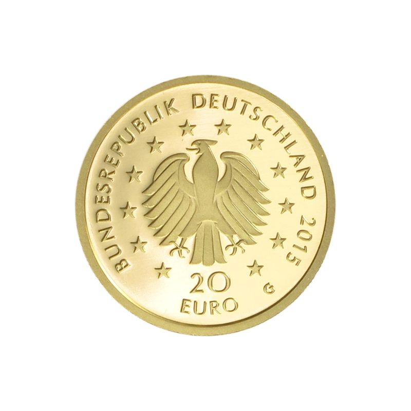 BRD 20 Euro Gold, 2015 A,  Deutscher Wald Linde