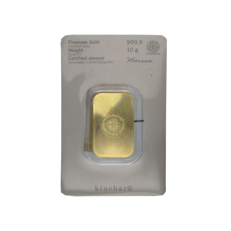 10 Gramm Kinebarren 999,9 Feingold