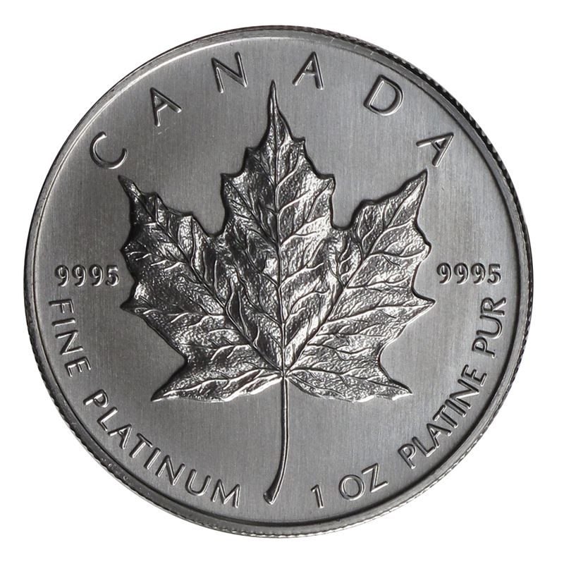 Kanada 50 Dollar 1 oz Maple Leaf, 1 Unze Platin