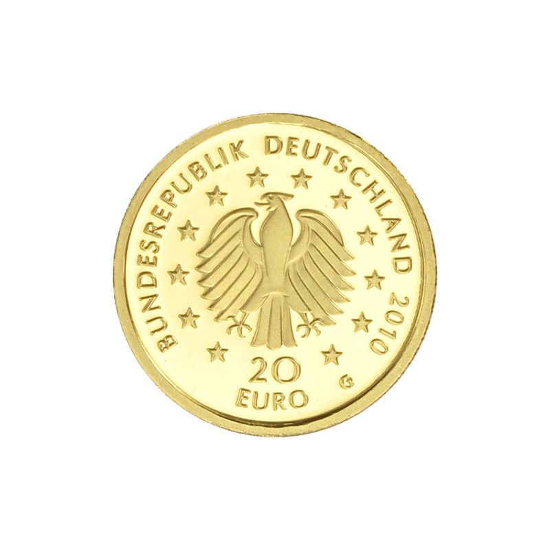 BRD 20 Euro Gold, 2010,  Deutscher Wald Eiche ohne (B+C)