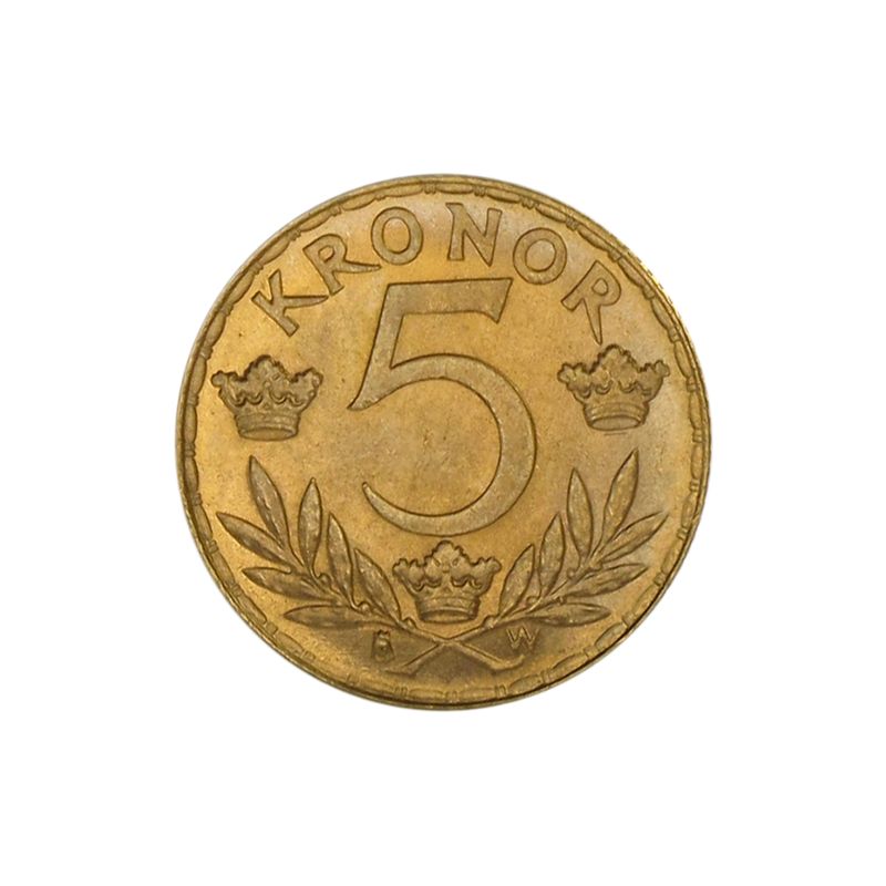 Schweden 5 Kr. Gustaf V. 1920