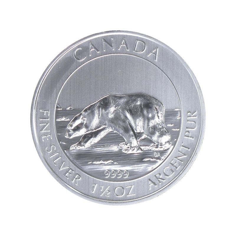 Kanada 8$  Wildlife Polarbär 2013 , 15 x 1,5 oz, Tube
