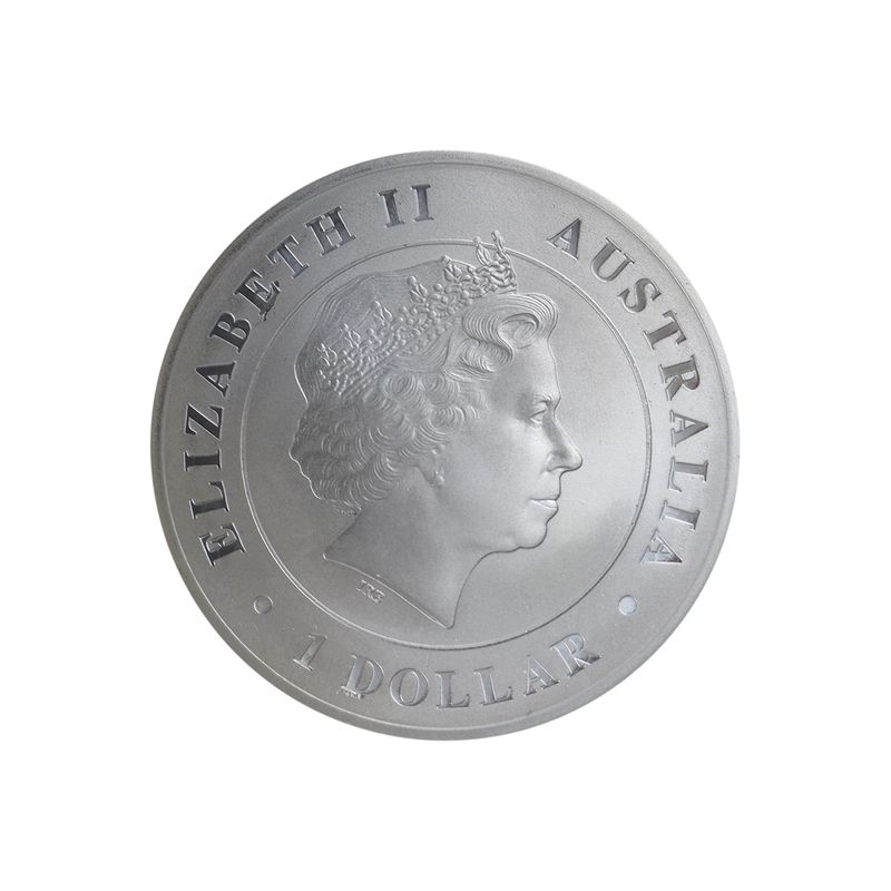 Australien 1$ Salzwasser Krokodil Perth 2014, 1 oz  Silber