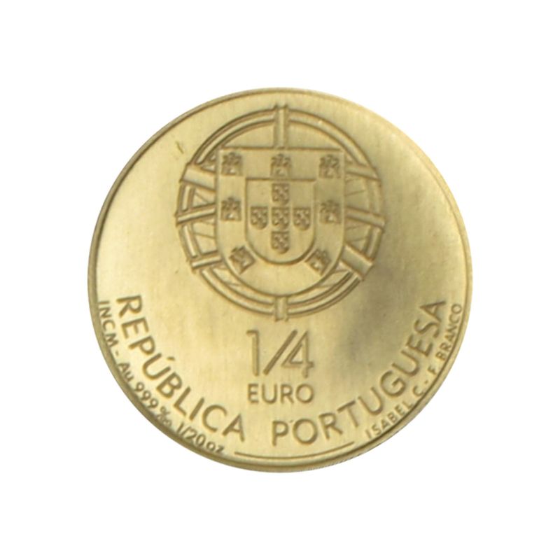 Portugal 1/4 Euro Gold, 2008, D. Denis