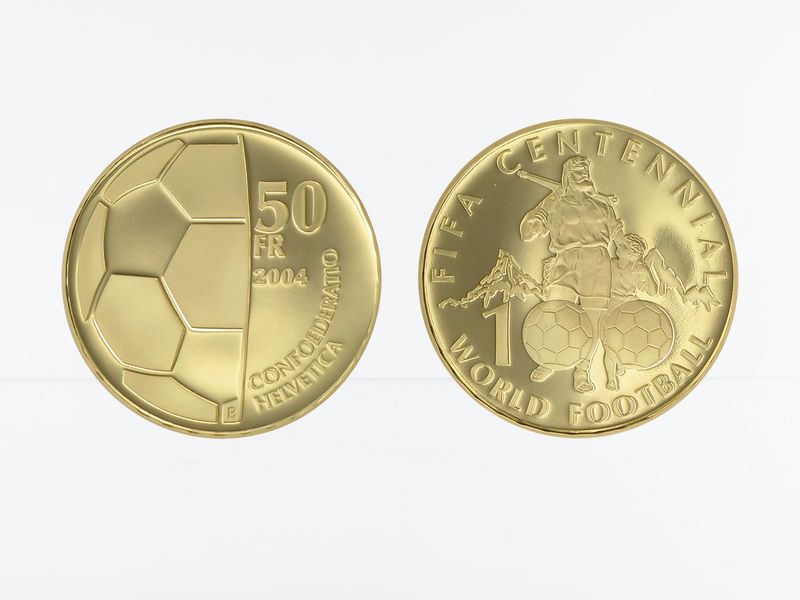 Schweiz 50 Franken FIFA 2004, proof