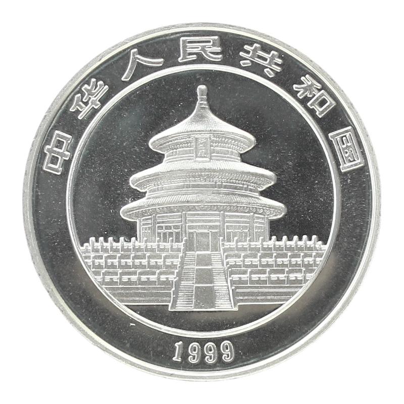 China 10 Yu Panda  1999 (Typ 2), 1 oz  Silber