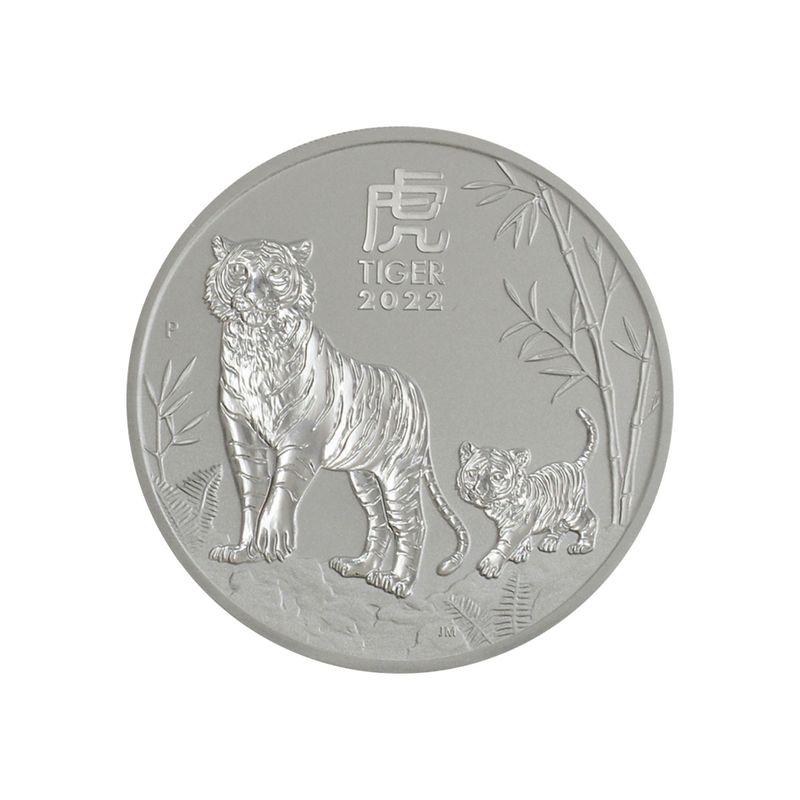 Australien 2$ Tiger Lunar III  2022, 2 oz  Silber