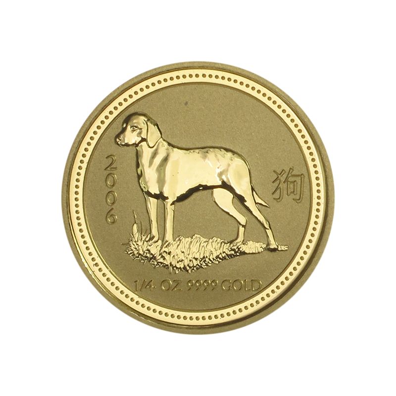Australien 25 $ Lunar I  Hund, 1/4 Unze  2006
