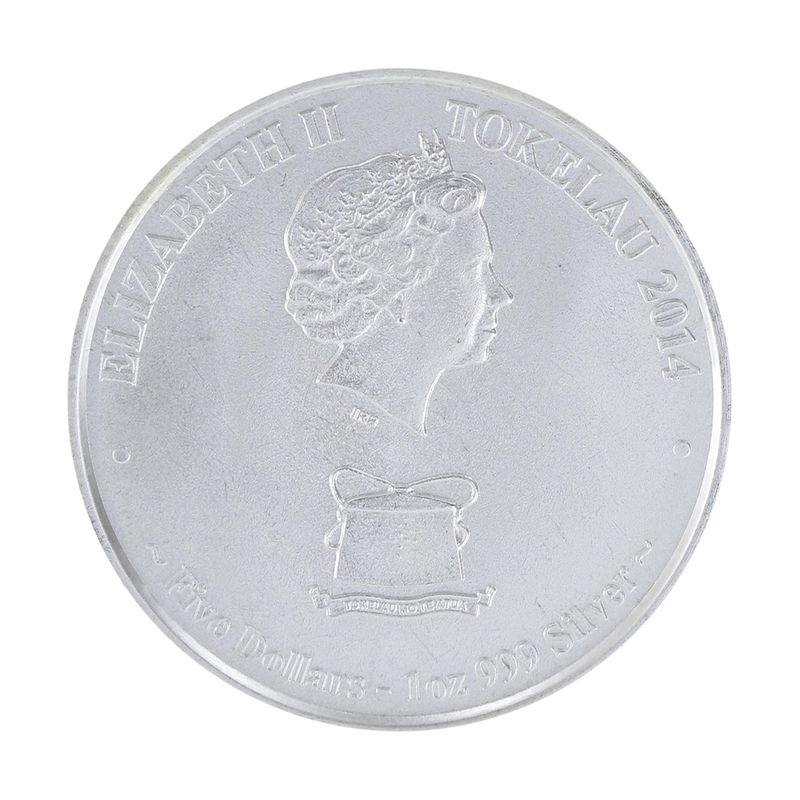 Tokelau 5 Dollar Kakahi-Yellow Tuna 2014, 1 oz Silber