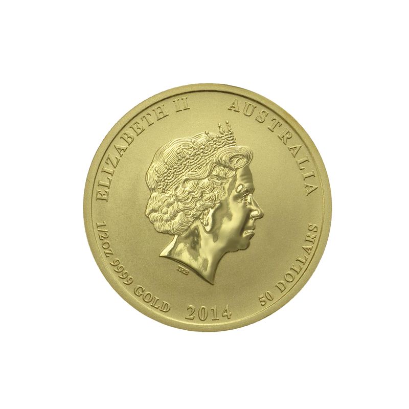Australien 50 $ Lunar II Pferd, 1/2 Unze 2014