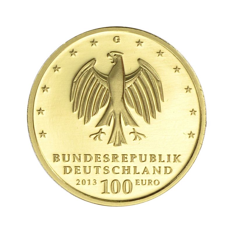 BRD 100 Euro Gold, 2013 J, Dessau-Wörlitz