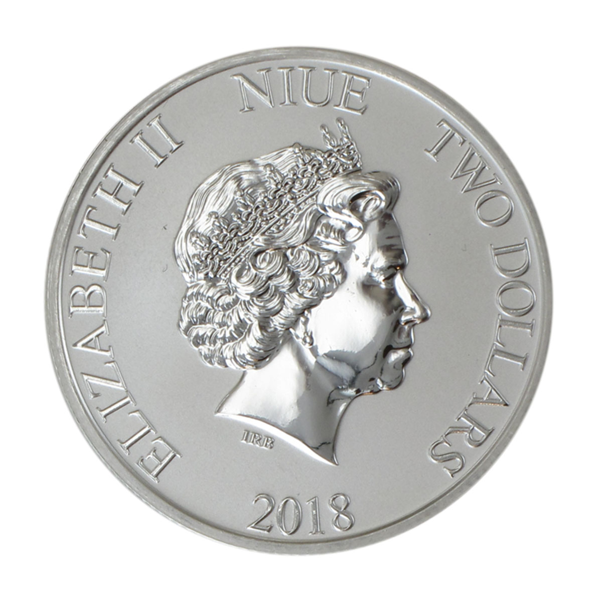 Niue 2 $  Lunar Hund 2018, 1 Unze