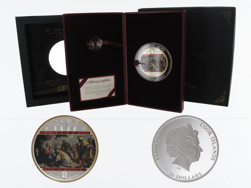 Cook Islands 20$ Masterpieces of Art 2013, 3 oz  Silber
