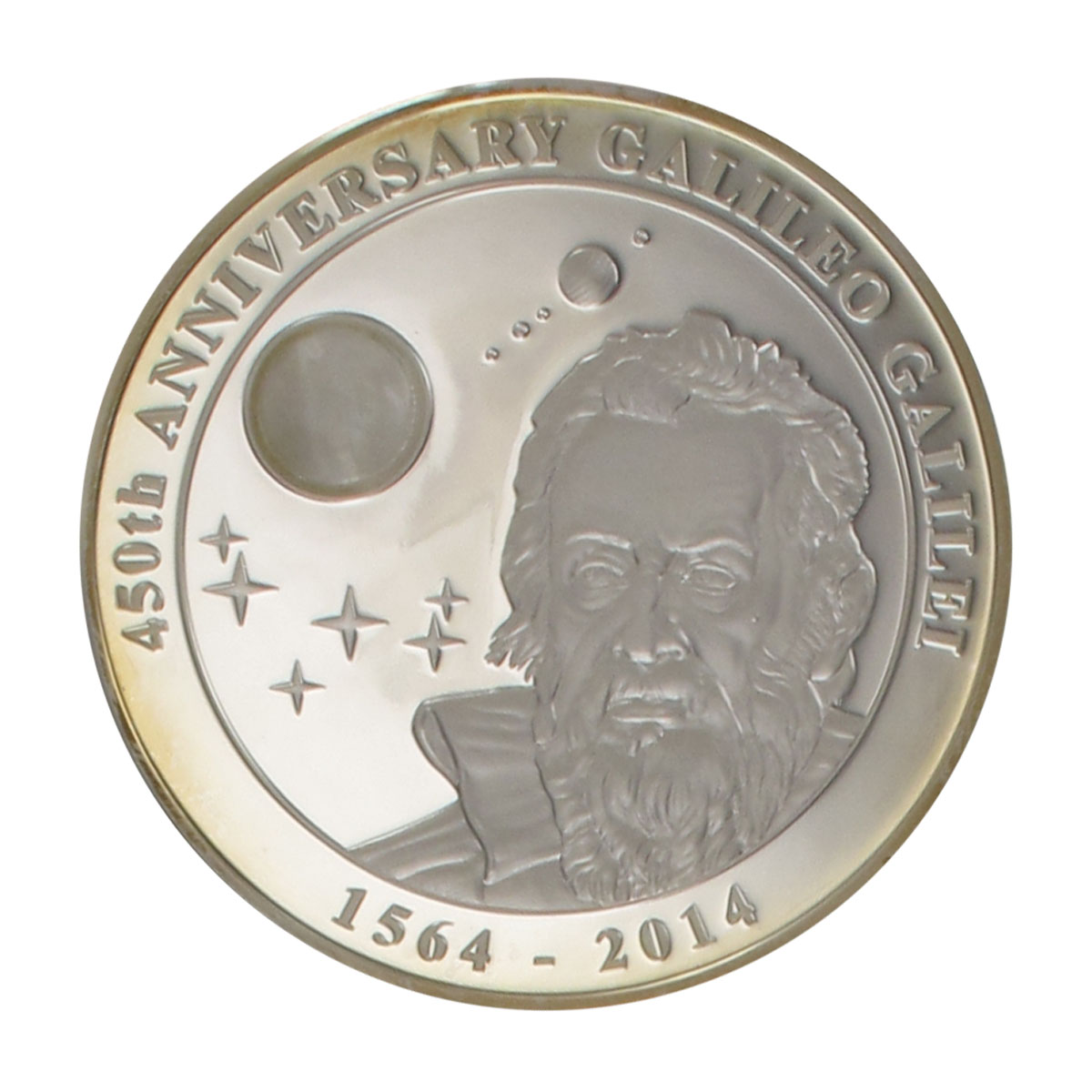 Cook Islands 10$ Galileo Galilei 2014, 2 oz  Silber
