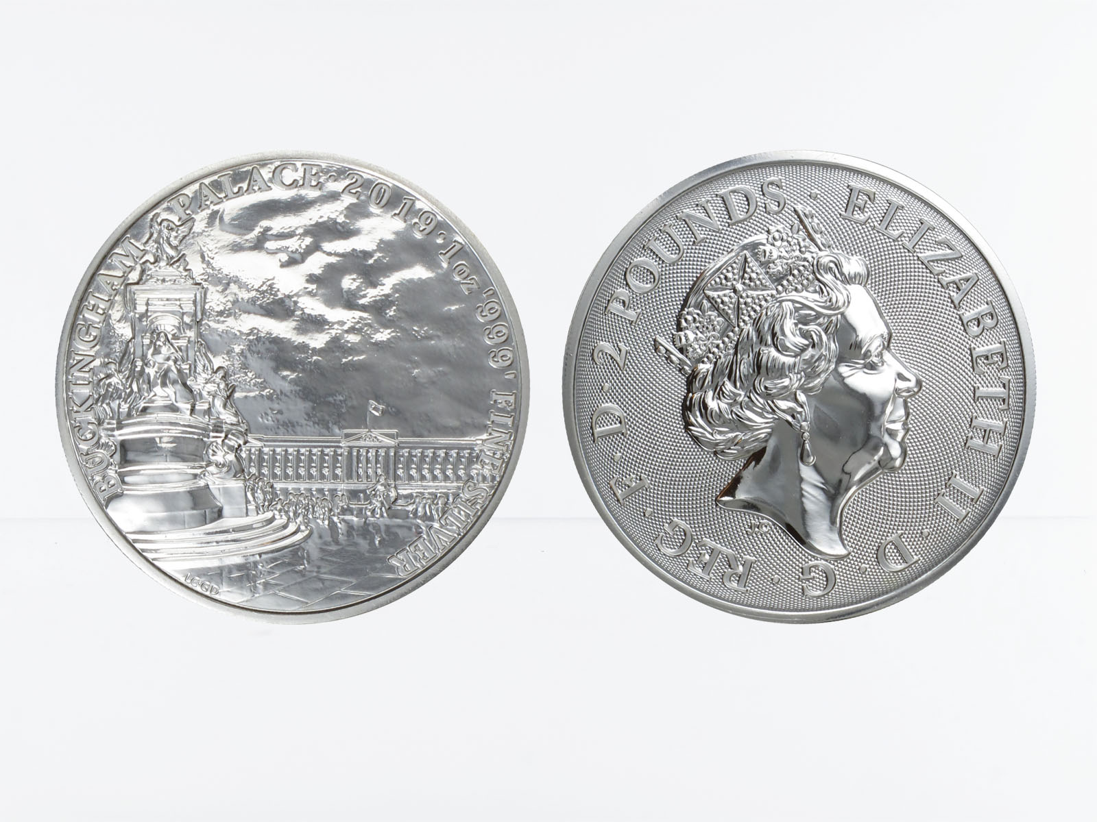 GB 2 Pfd. Silber Buckingham Palace 2019, 1 oz