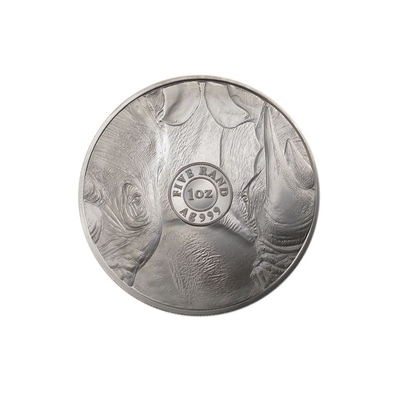 Südafrika Big Five Nashorn 2020, 1 Unze Silber