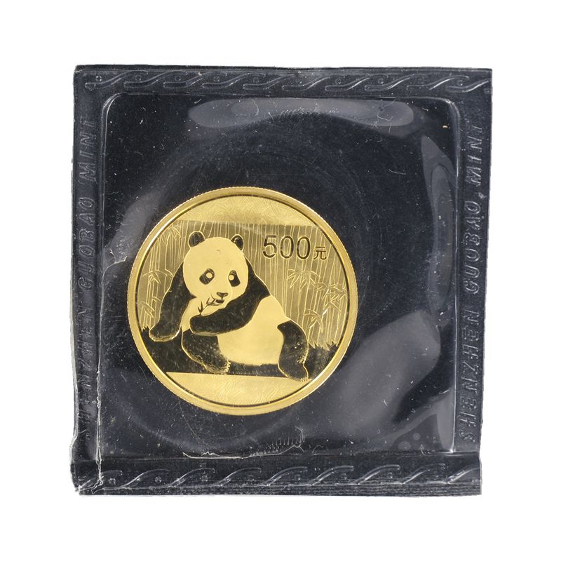 China 500 Yu  Panda 2015 Folie, 1 Unze Feingold