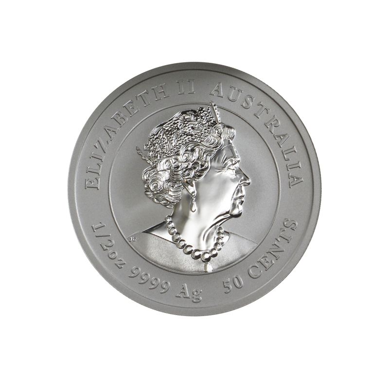 Australien 1/2$ Maus Lunar III  2020, 1/2 oz  Silber