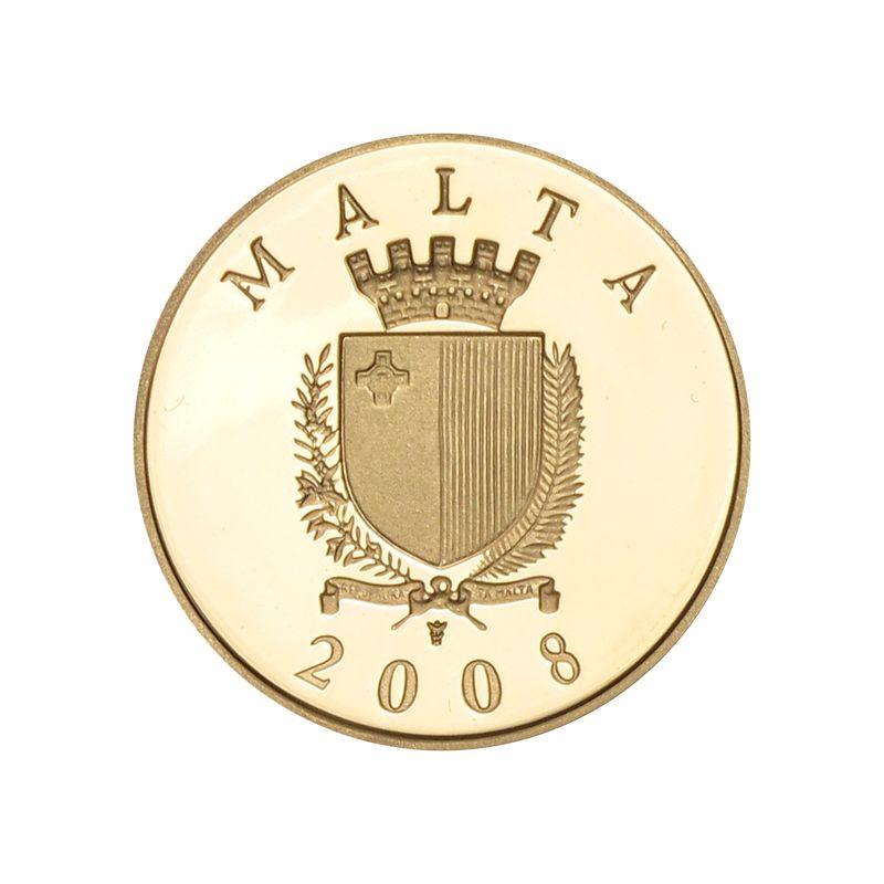 Malta 50 Euro Gold, 2008, Auberge de Castille, 