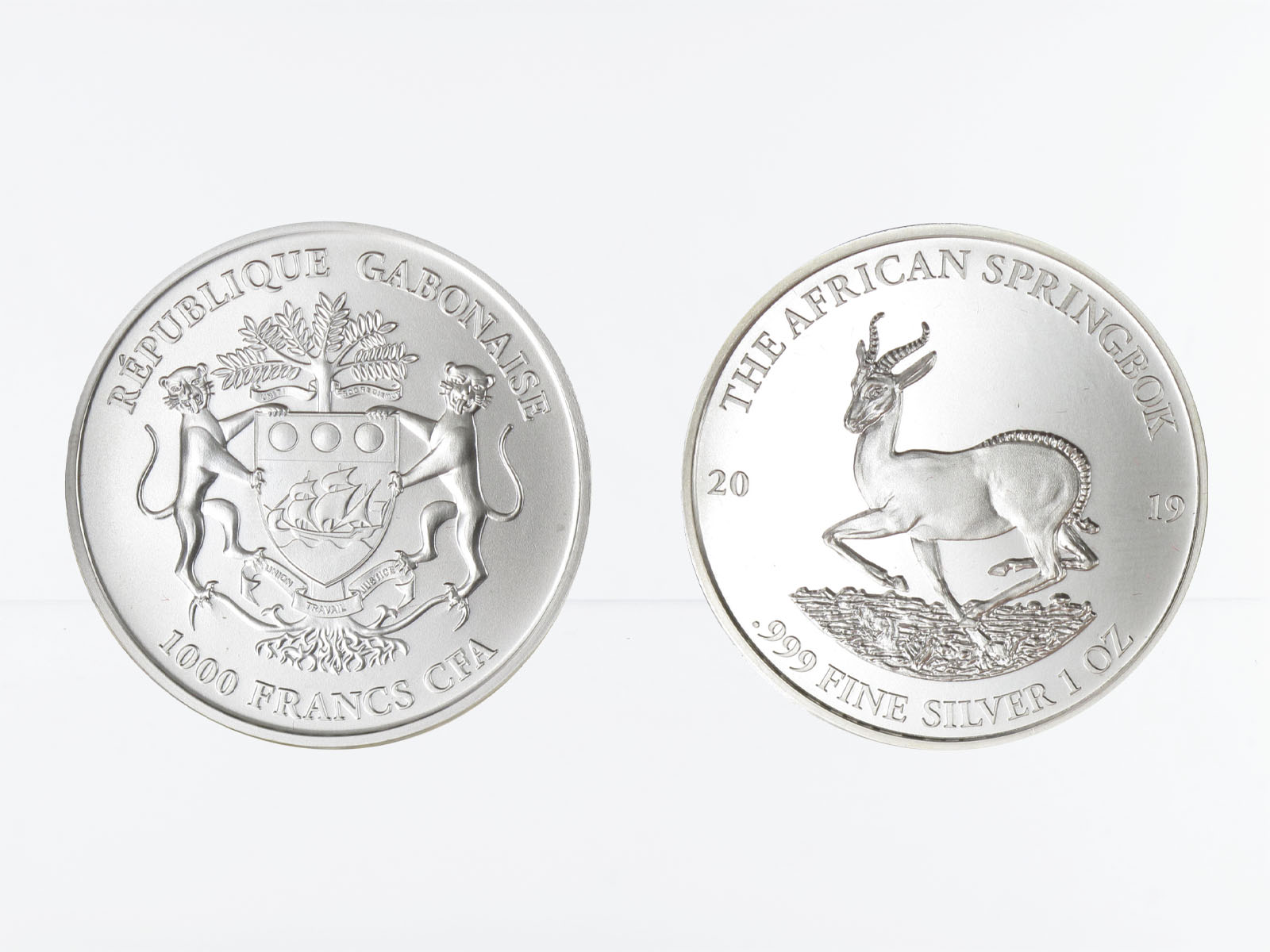 Gabonaise 1000 Fr.  Springbock     2019, 1 Unze