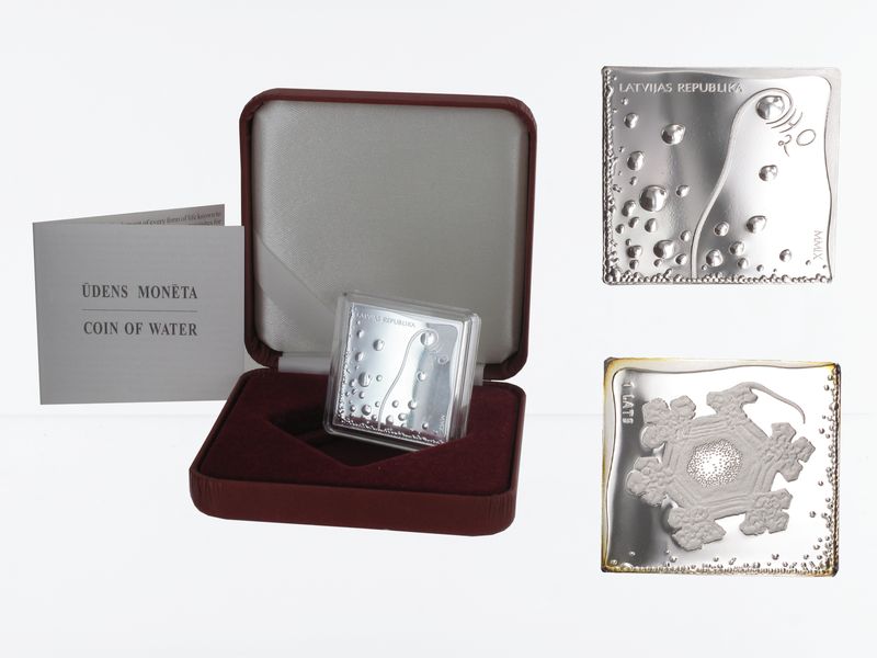 Lettland 1 Lats Coin of Water 2009, ( B+C )