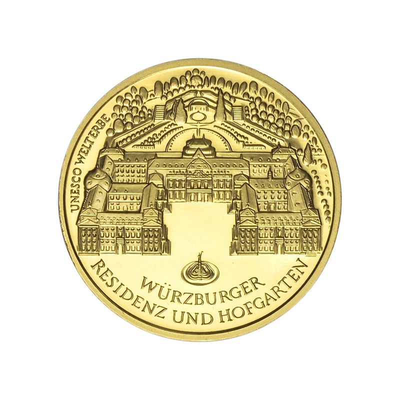 BRD 100 Euro Gold, 2010 G, Würzburg, original