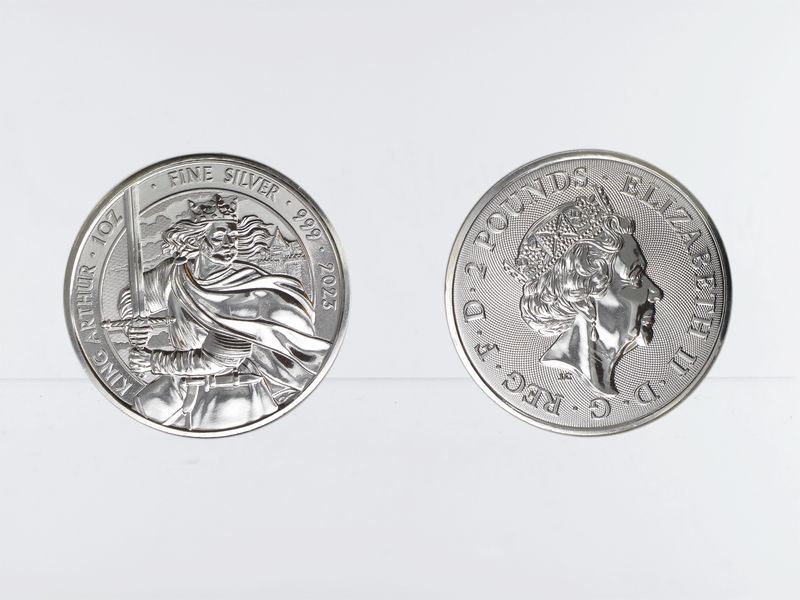 GB 2 Pfd. Silber Myths and Legends King Arthur 2023, 1 oz