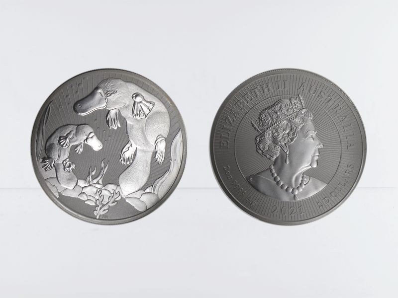 Australien 2$ Next Generation Platypus 2021, 2 oz  Silber