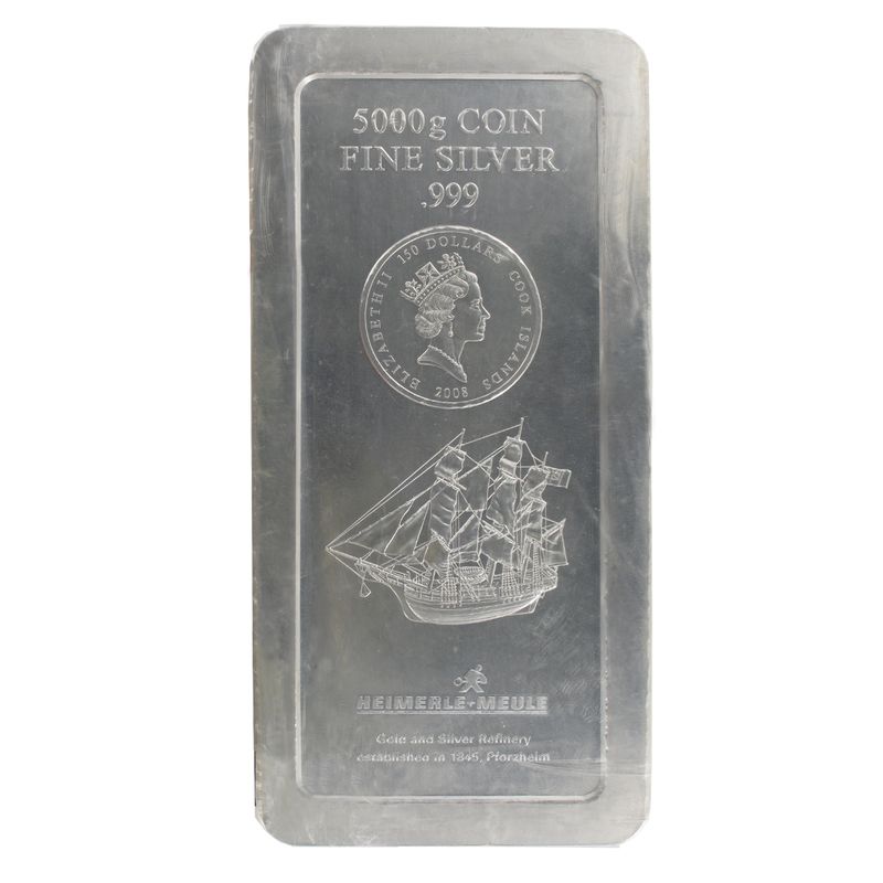 Cook Islands 150 $. Bounty, 5000 Gr.. Silber, 