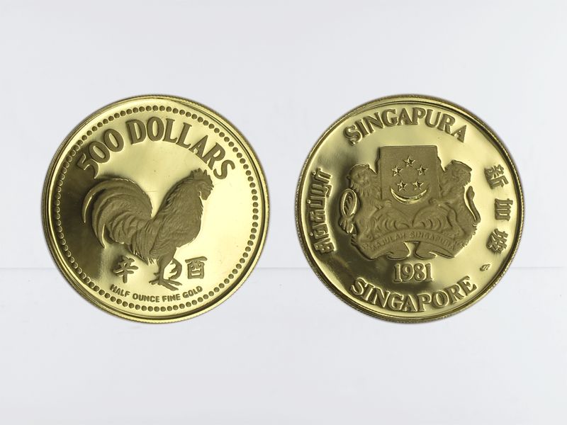 Singapur 500 $. Year of Rooster 1981