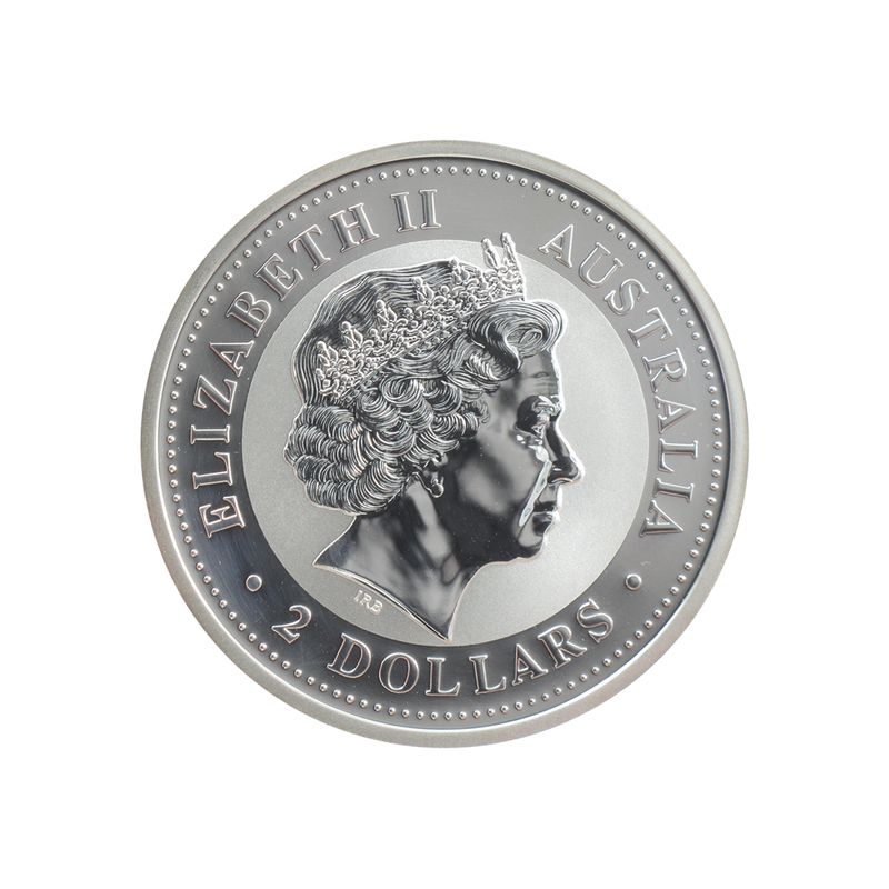 Australien 2$ Drache Lunar I  2000, 2 oz  Silber